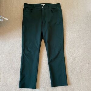 36W x 30L PETER MILLAR CROWN CRAFTED MENS 5 POCKET PANT NORDIC PINE